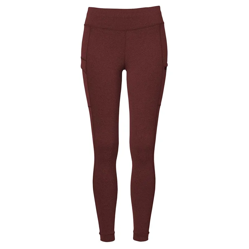 Mountain Horse Flora Tech Tights Grip Technology - Burgundy Melange 